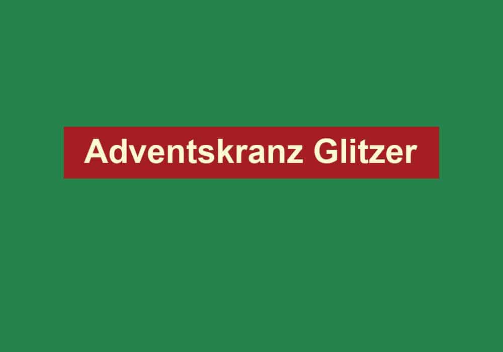 adventskranz glitzer