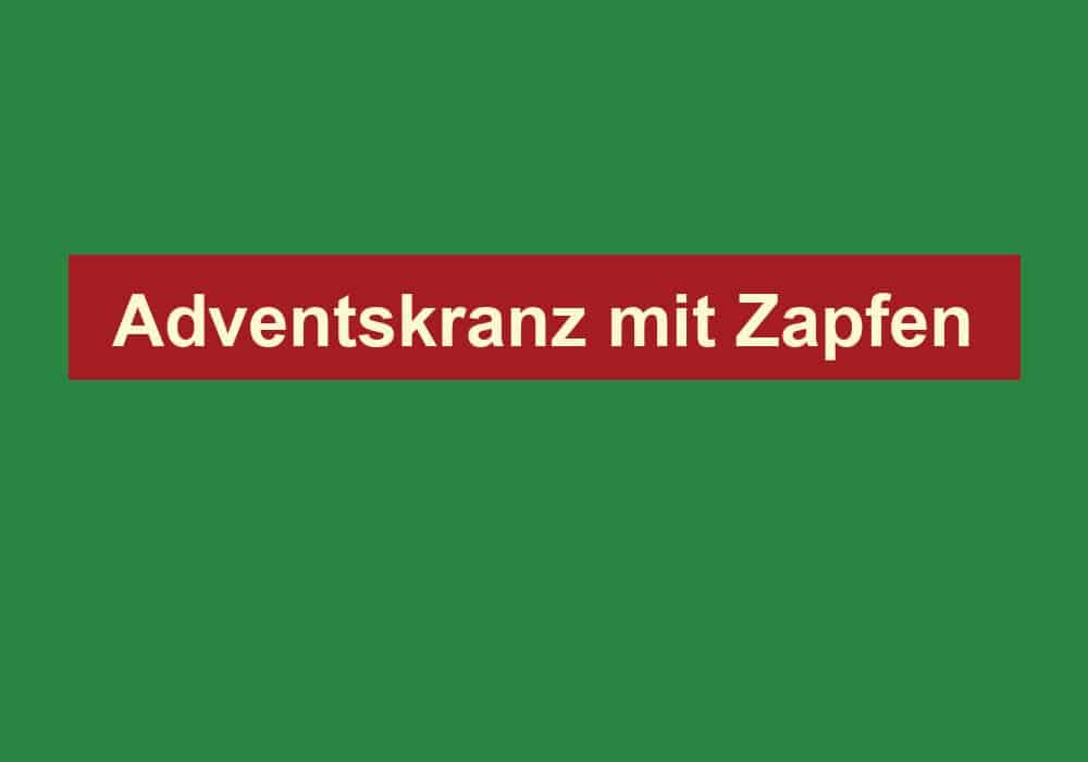 adventskranz mit zapfen