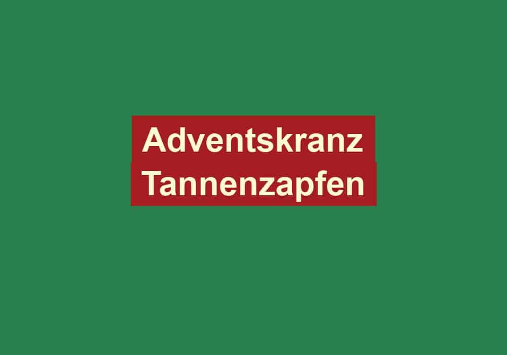 adventskranz tannenzapfen