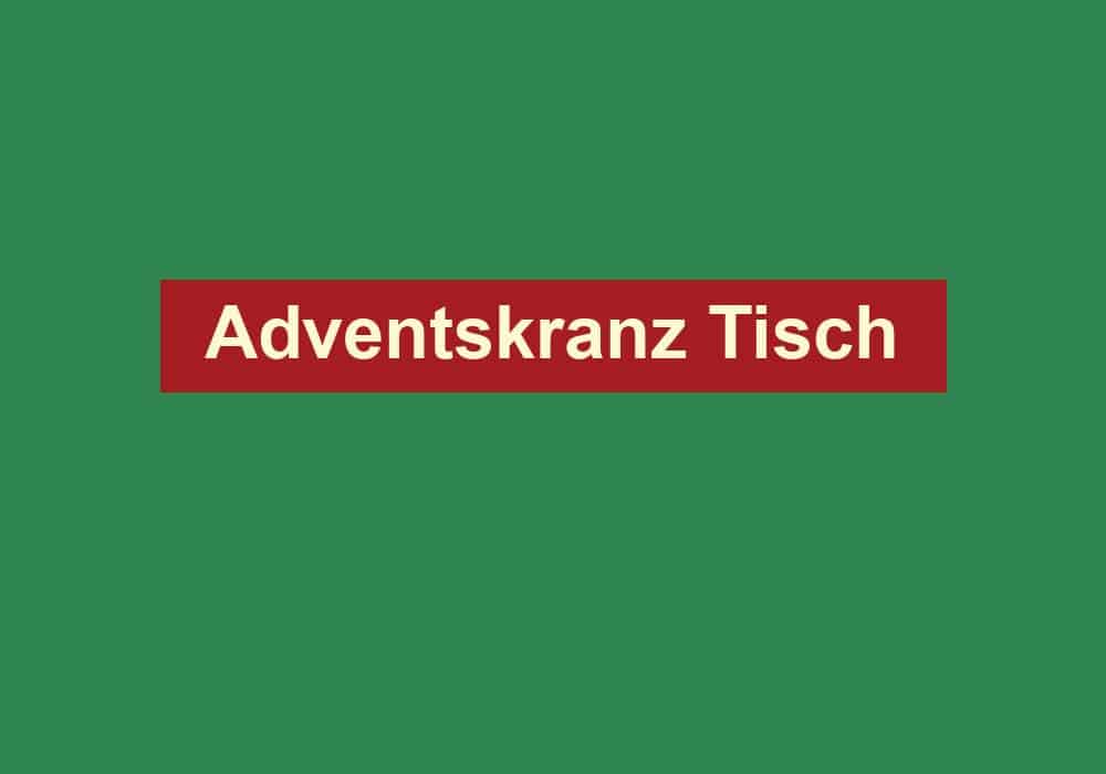 adventskranz tisch