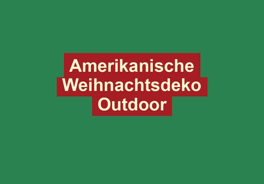 amerikanische weihnachtsdeko outdoor