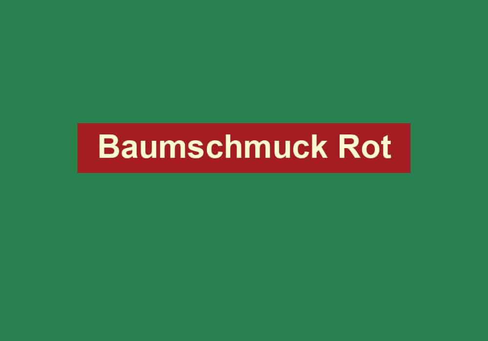 baumschmuck rot