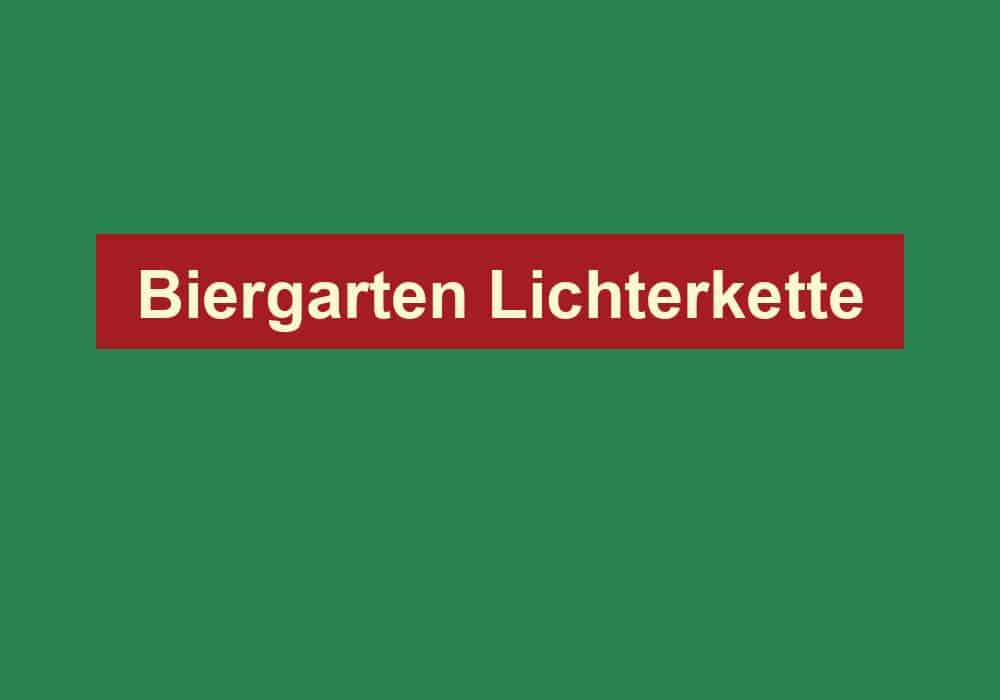 biergarten lichterkette