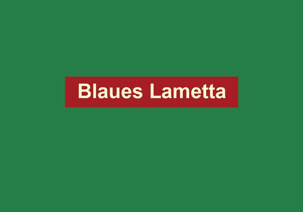 blaues lametta