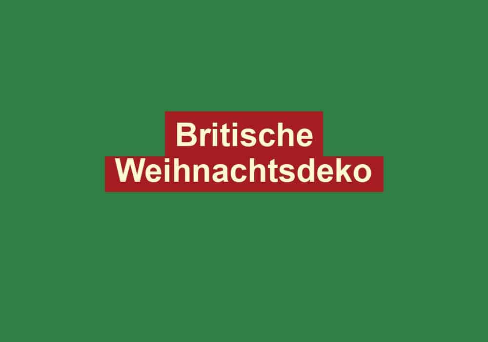 britische weihnachtsdeko