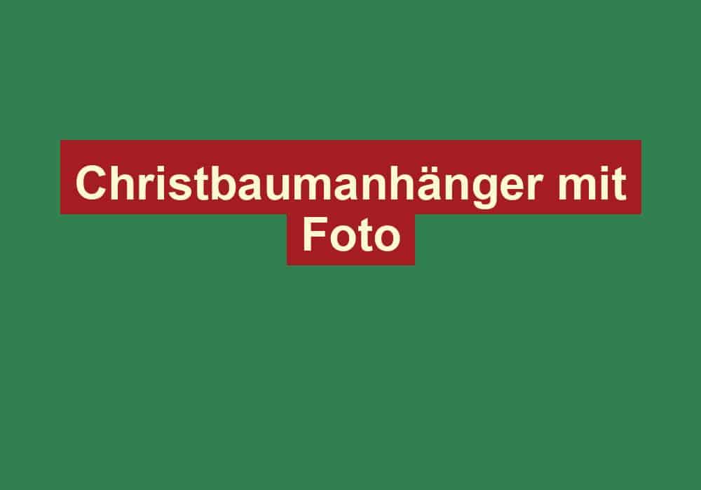 christbaumanhaenger mit foto