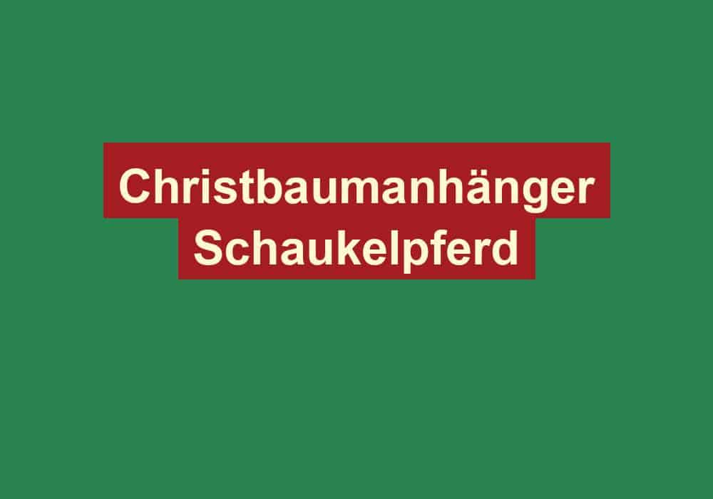 christbaumanhaenger schaukelpferd