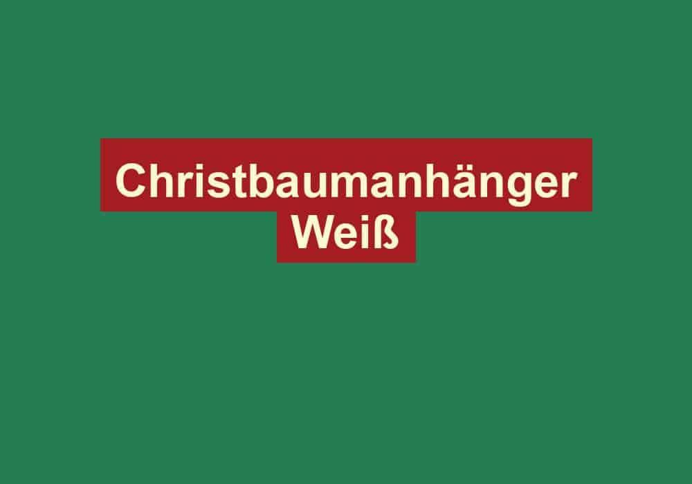 christbaumanhaenger weiss