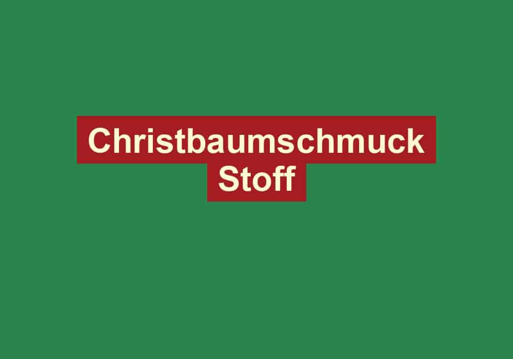 christbaumschmuck stoff