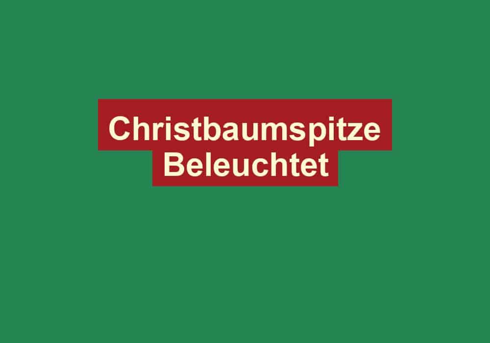 christbaumspitze beleuchtet