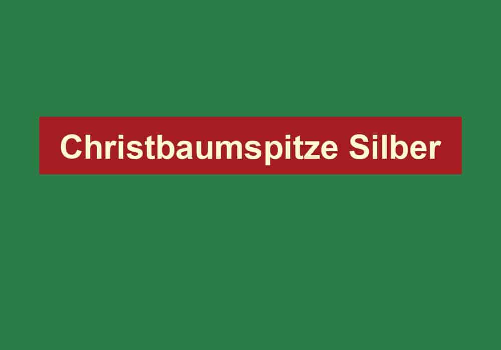 christbaumspitze silber