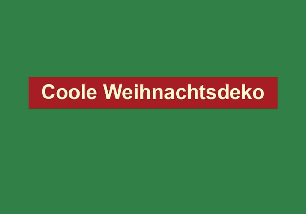 coole weihnachtsdeko