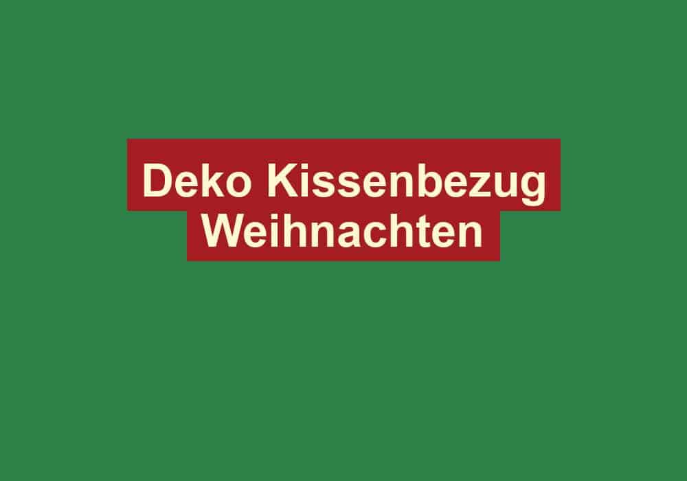 deko kissenbezug weihnachten