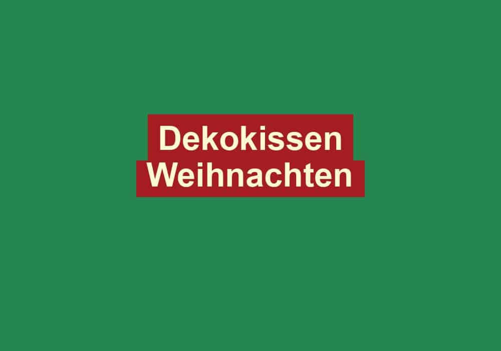 dekokissen weihnachten