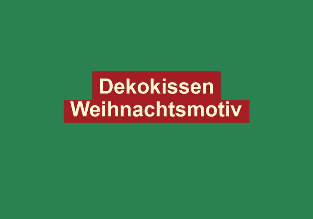 dekokissen weihnachtsmotiv