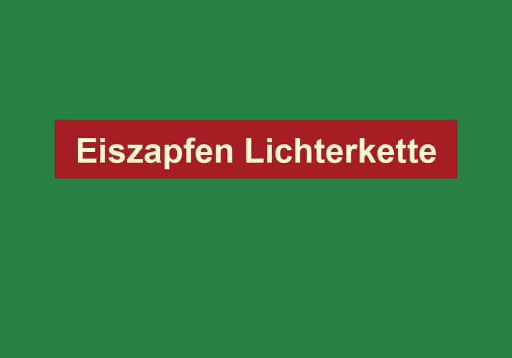 eiszapfen lichterkette