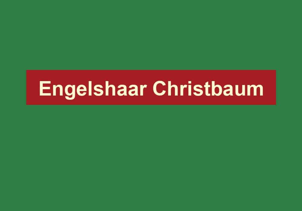 engelshaar christbaum