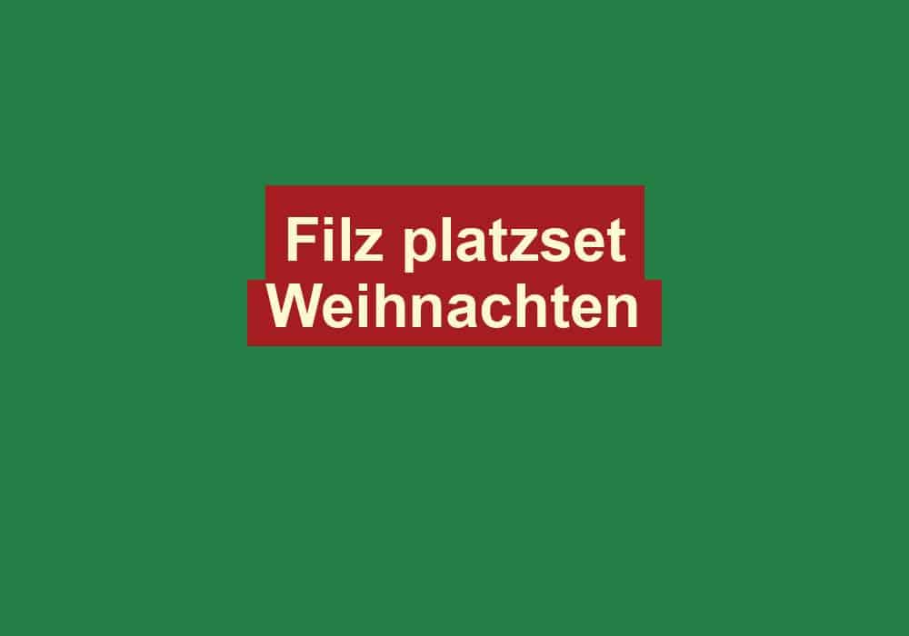 filz platzset weihnachten