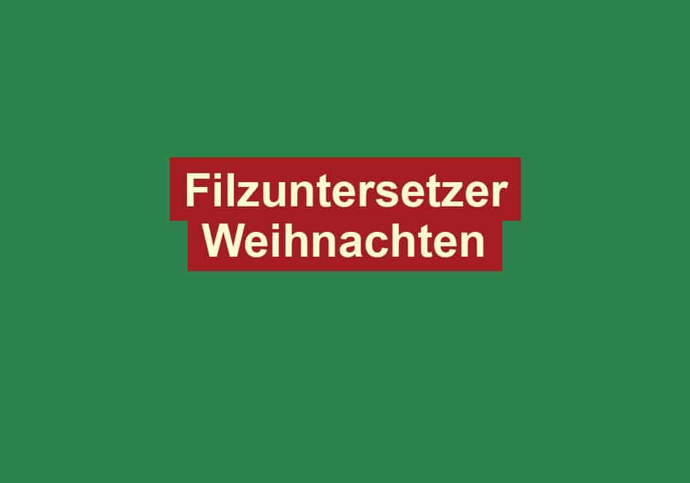 filzuntersetzer weihnachten