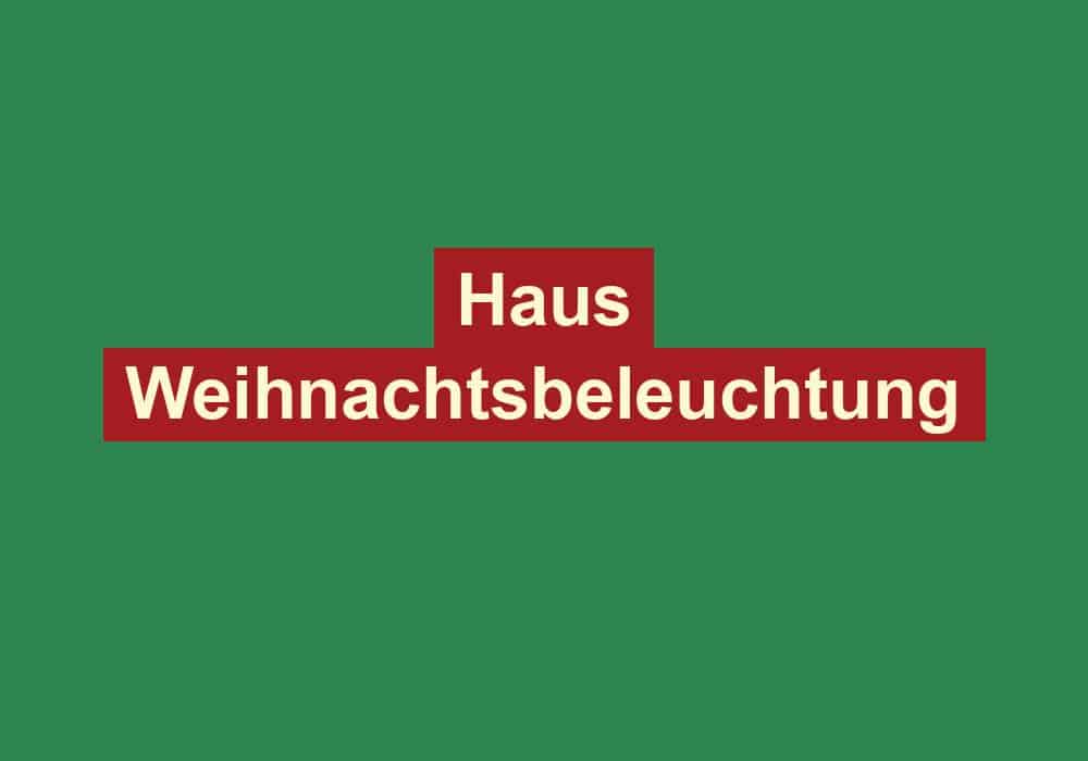 haus weihnachtsbeleuchtung