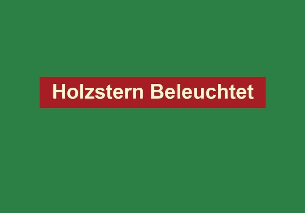 holzstern beleuchtet