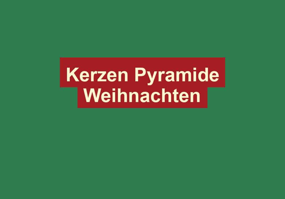 kerzen pyramide weihnachten