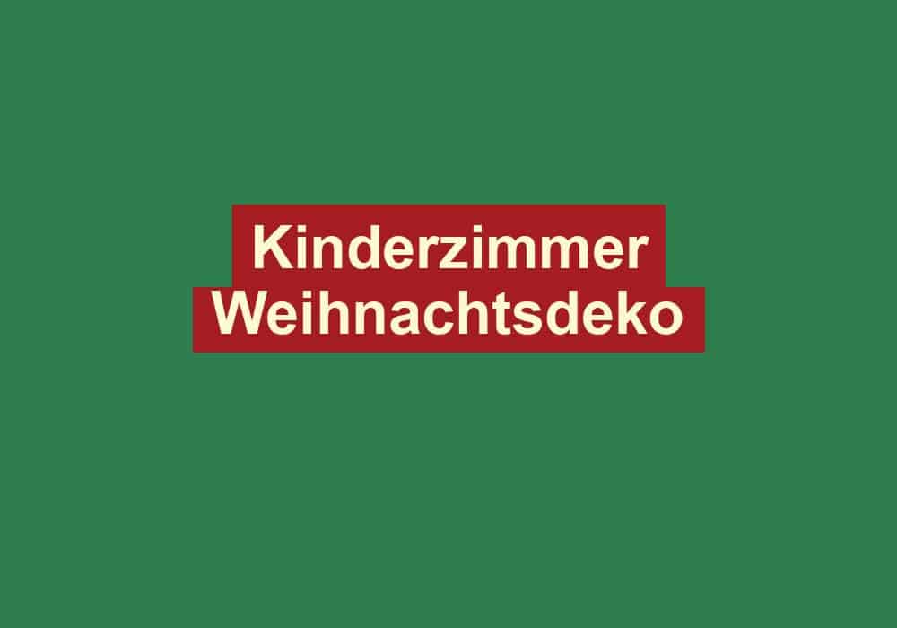 kinderzimmer weihnachtsdeko