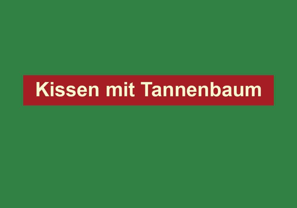 kissen mit tannenbaum