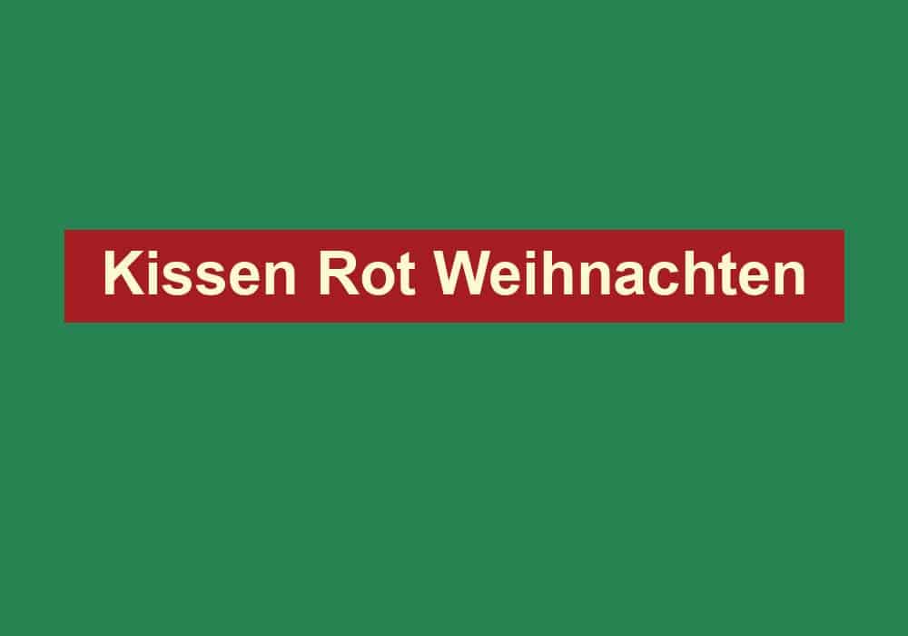 kissen rot weihnachten
