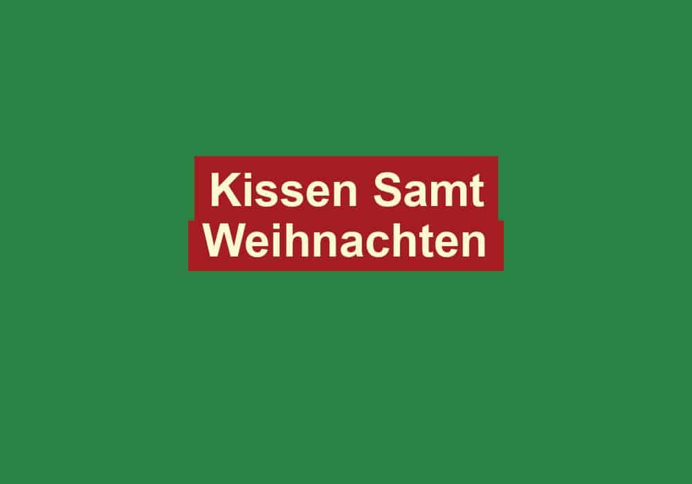 kissen samt weihnachten