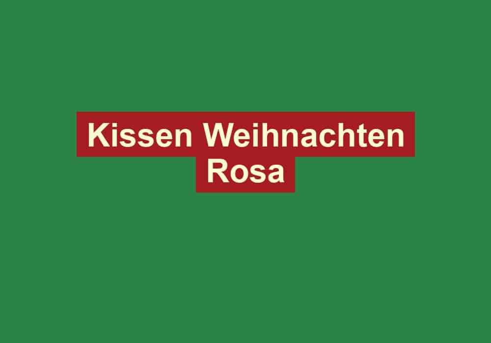 kissen weihnachten rosa