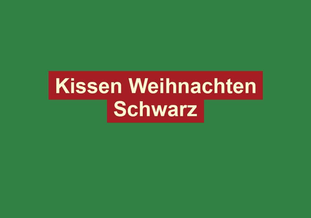 kissen weihnachten schwarz
