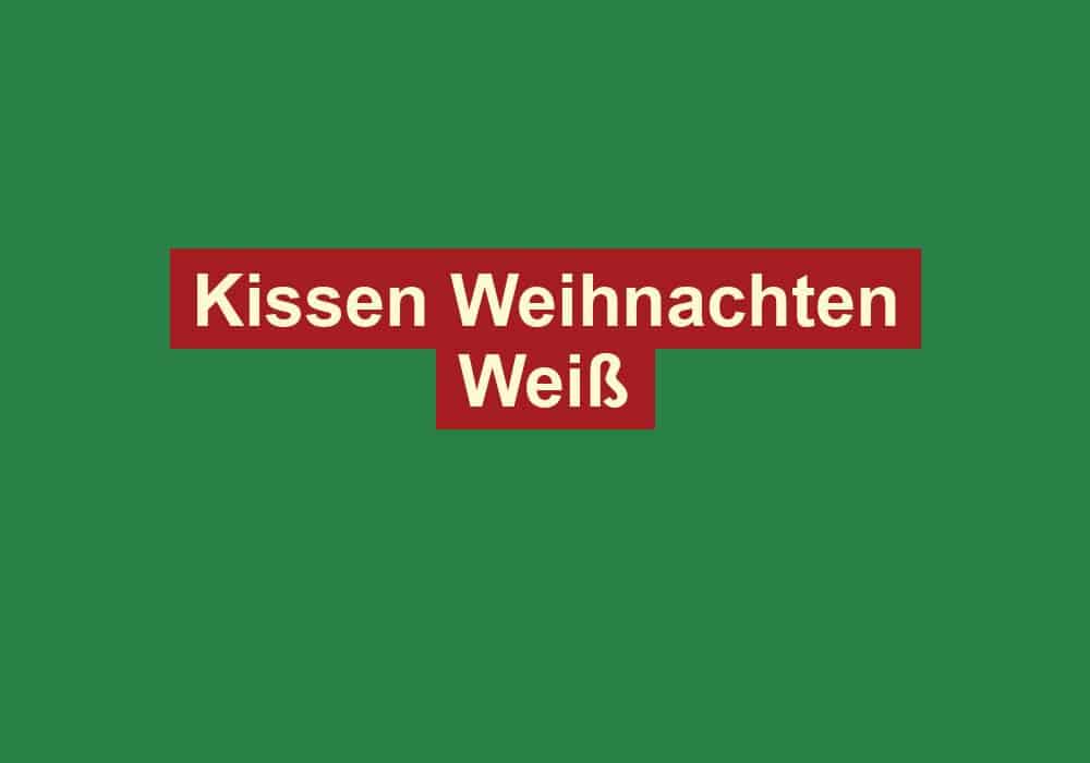 kissen weihnachten weiss