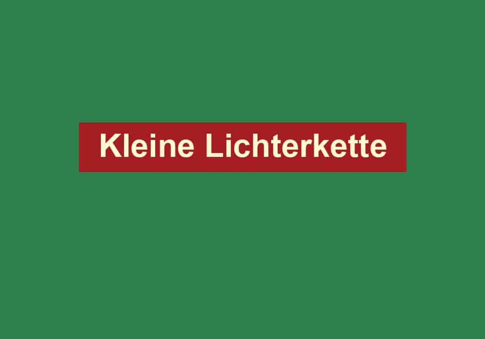 kleine lichterkette
