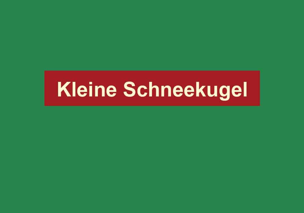 kleine schneekugel