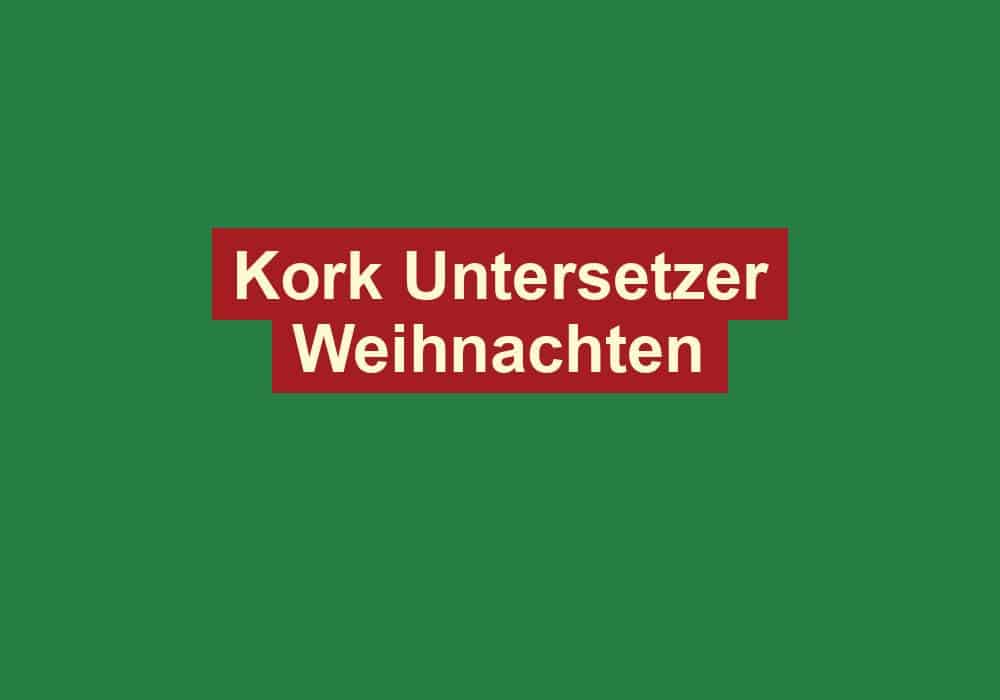 kork untersetzer weihnachten