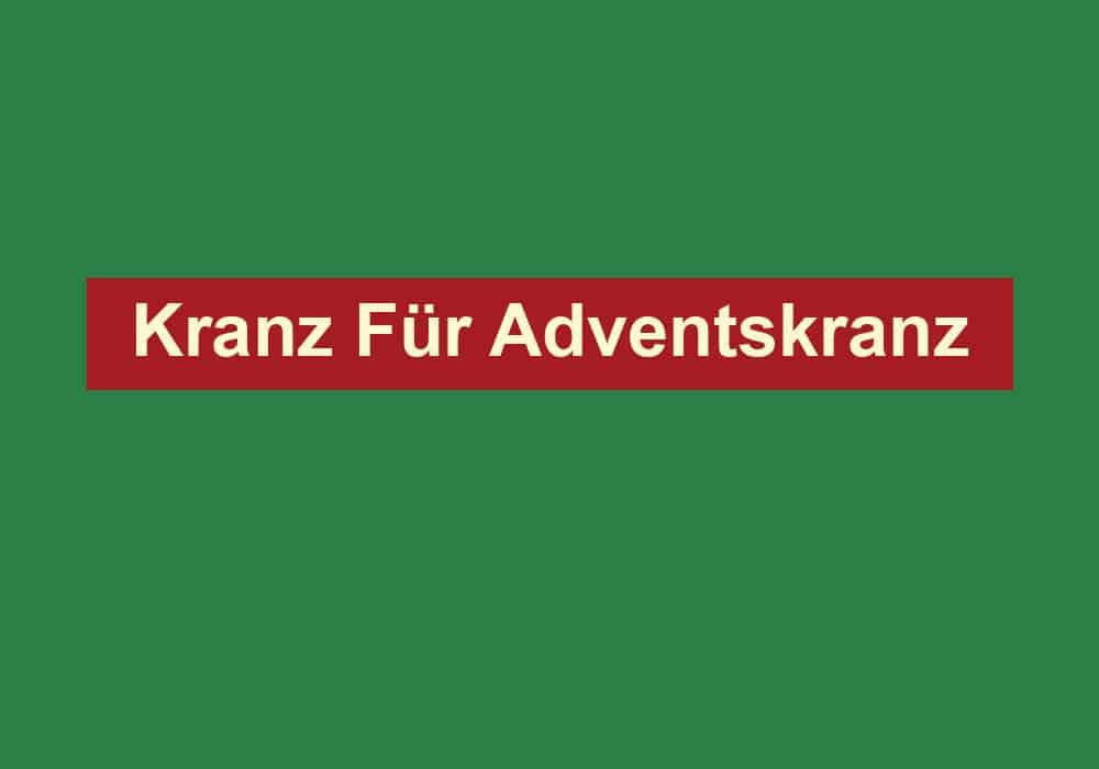 kranz fuer adventskranz