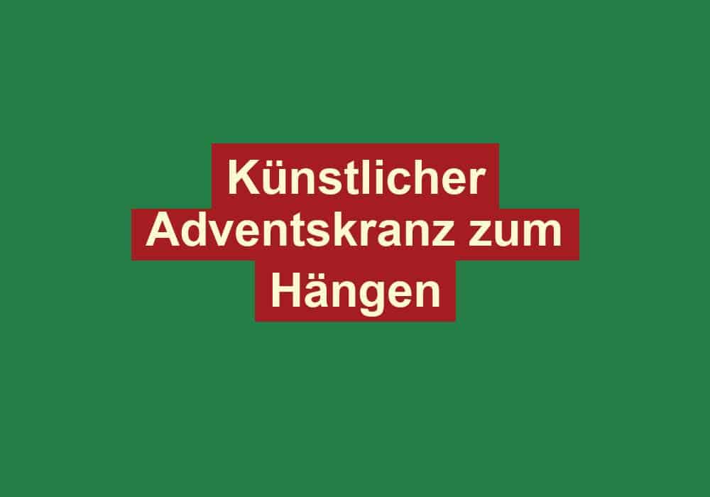 kuenstlicher adventskranz zum haengen