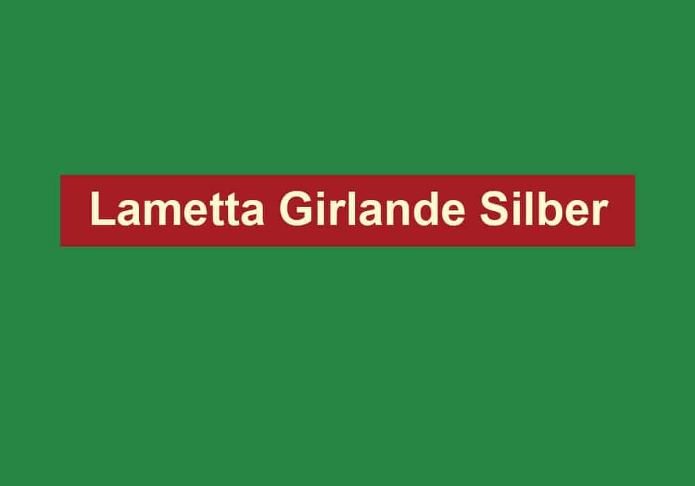lametta girlande silber