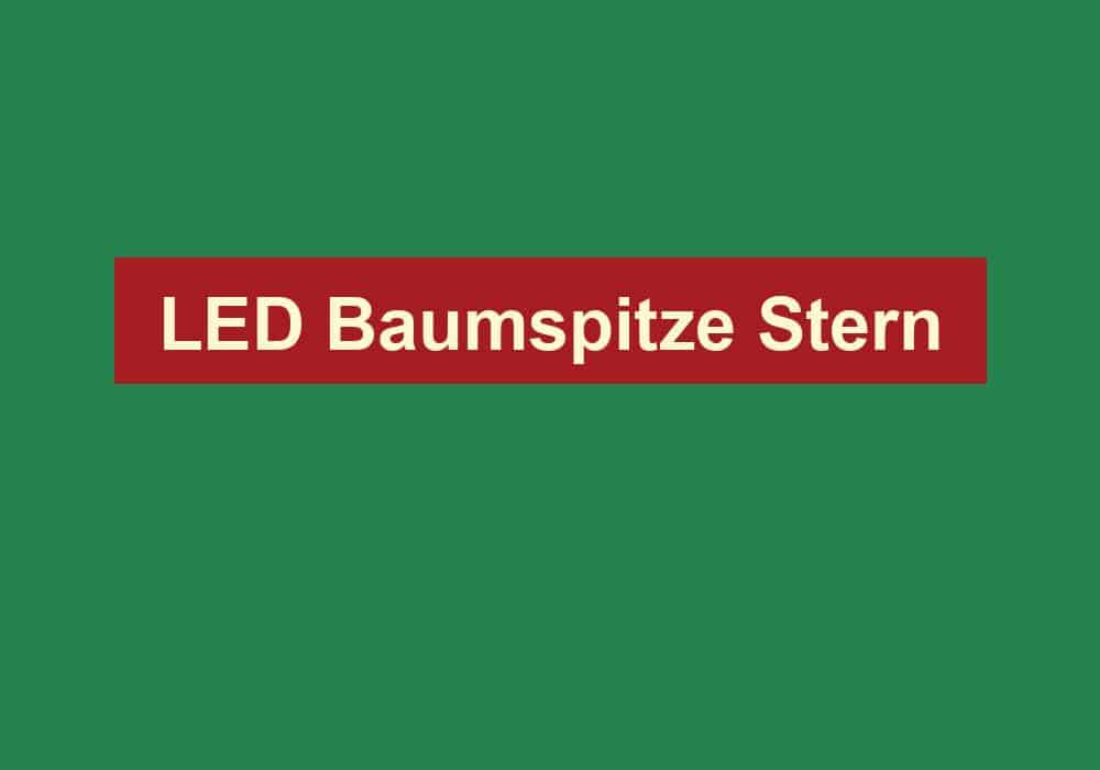 led baumspitze stern