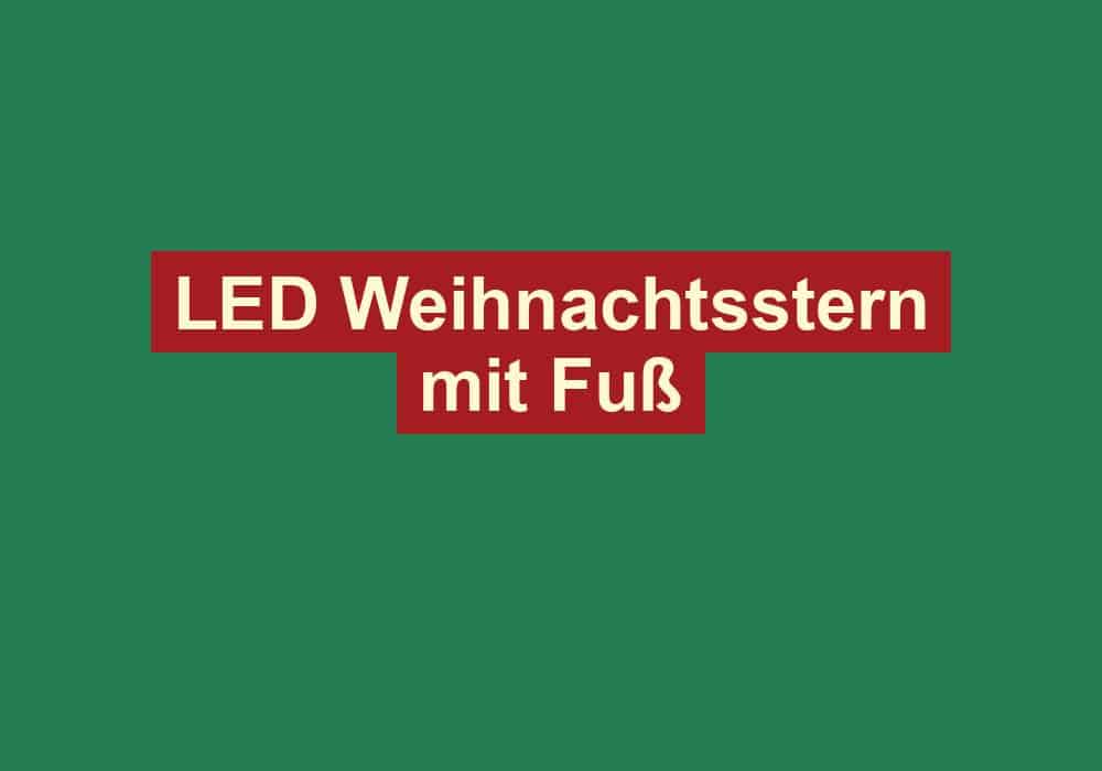 led weihnachtsstern mit fuss
