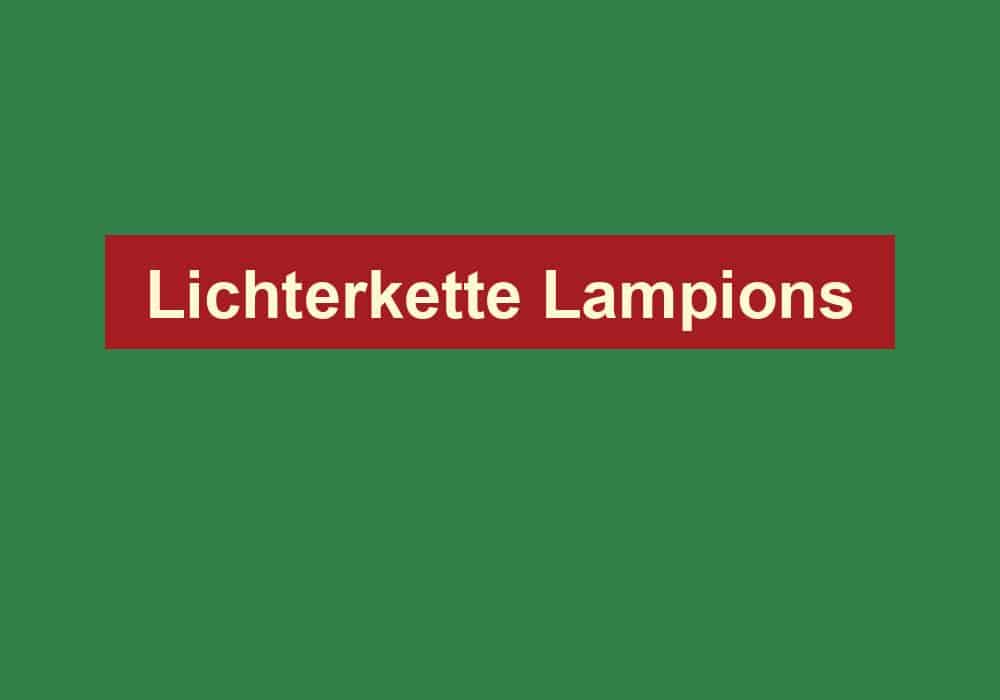lichterkette lampions