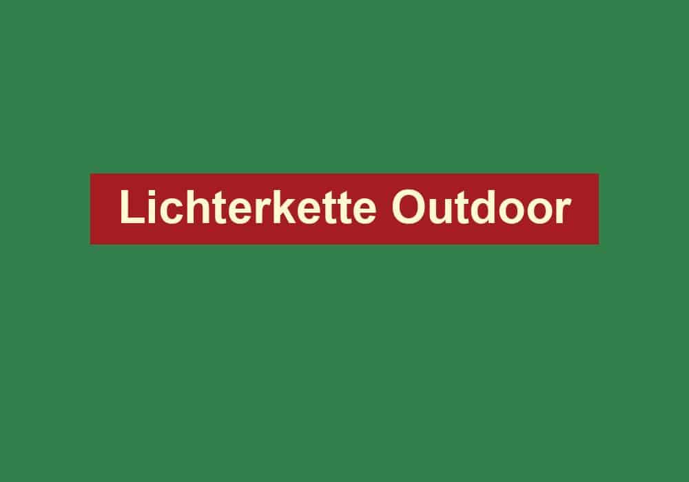 lichterkette outdoor