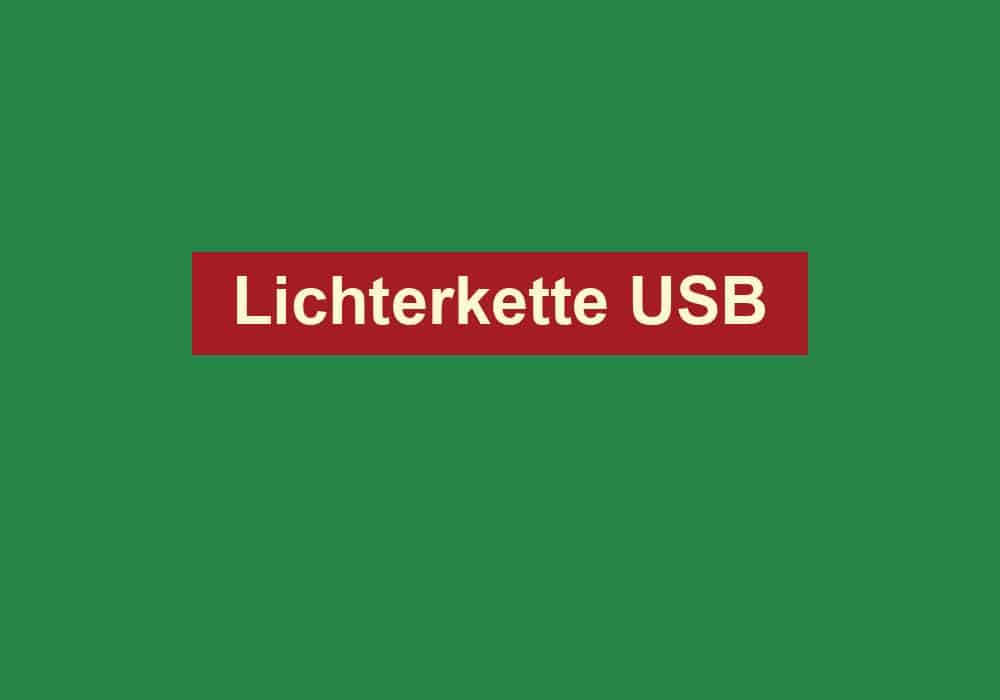 lichterkette usb