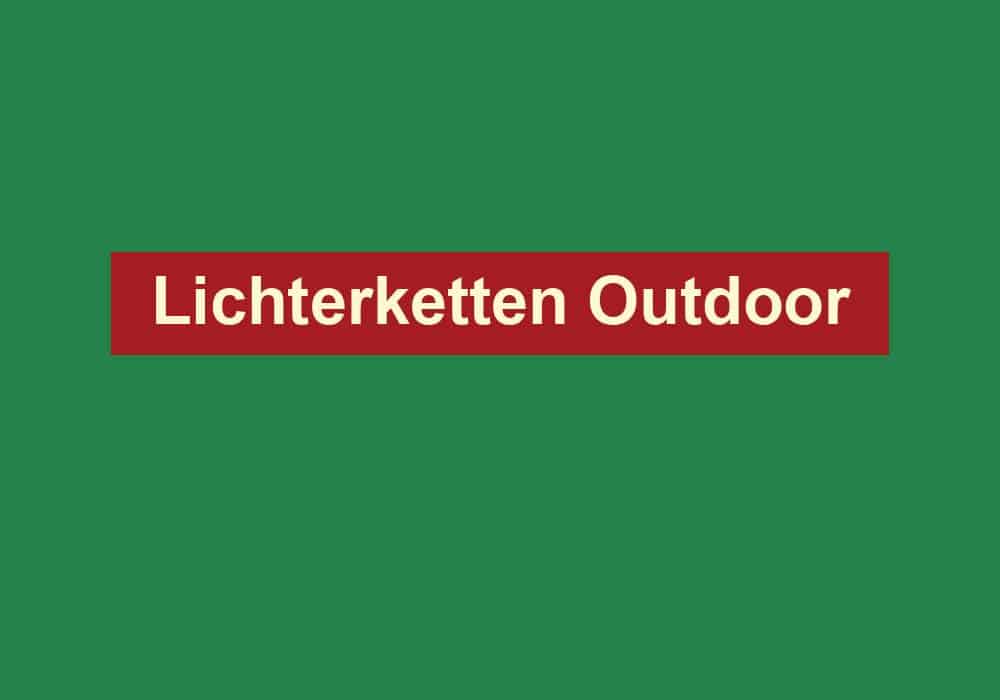 lichterketten outdoor