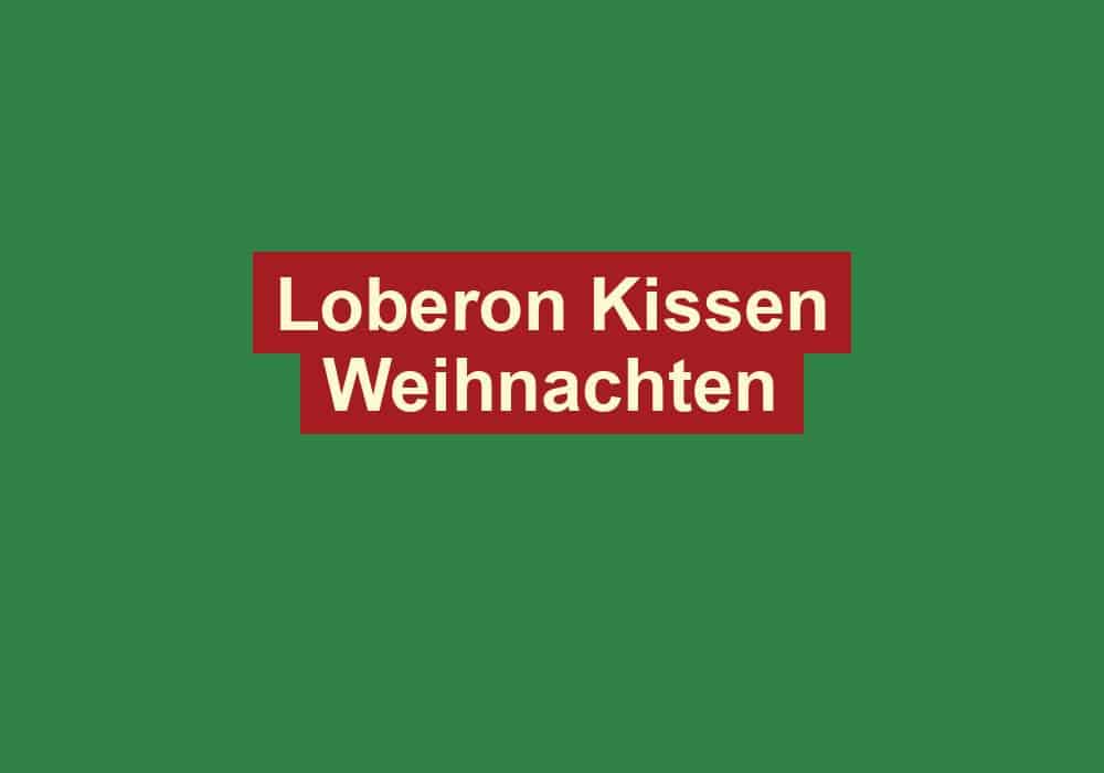 loberon kissen weihnachten