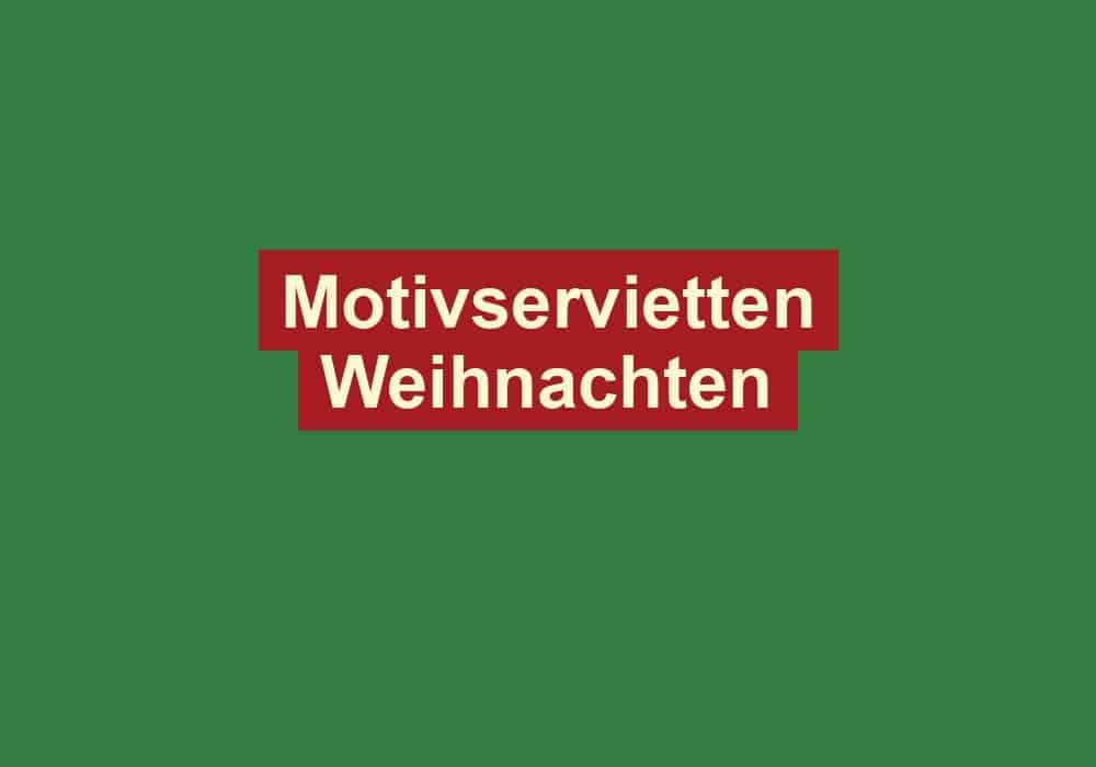 motivservietten weihnachten