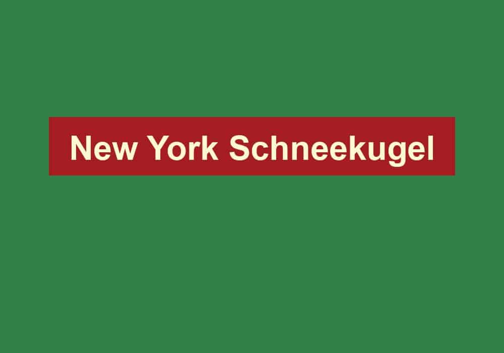new york schneekugel