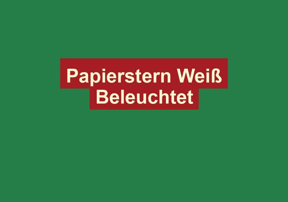 papierstern weiss beleuchtet