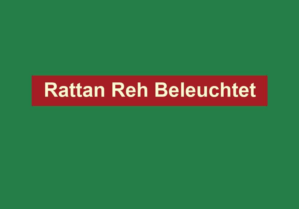 rattan reh beleuchtet